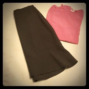 A-line Skirt (w/ flutter hem)